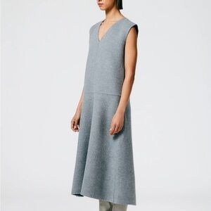 Tibi luxe angora double faced dress. Grey, size 4